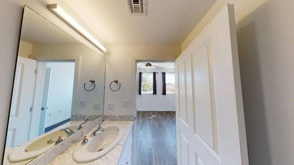 luxury apartment rental bathroom