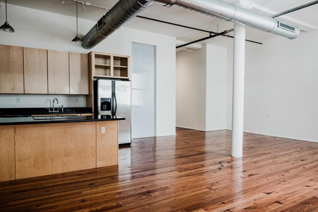 civic lofts kitchen New Orleans Luxury apartment rental