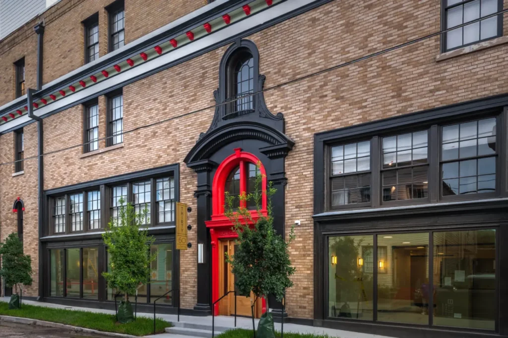 thirty 60 front entrance bywaterNew Orleans Luxury apartment rental